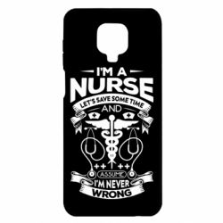 Чехол для Xiaomi Redmi Note 9S/9Pro/9Pro Max Nurse I'm Never Wrong - PrintSalon