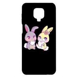 Чехол для Xiaomi Redmi Note 9S/9Pro/9Pro Max Rabbits In Love - PrintSalon