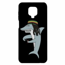 Чехол для Xiaomi Redmi Note 9S/9Pro/9Pro Max Shark Rastaman - PrintSalon