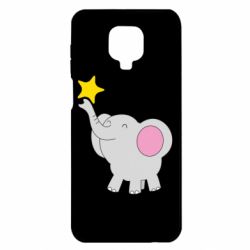 Чехол для Xiaomi Redmi Note 9S/9Pro/9Pro Max Слон со звездочкой - PrintSalon