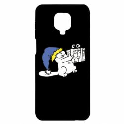 Чехол для Xiaomi Redmi Note 9S/9Pro/9Pro Max Украинский кот саймона с подарком - PrintSalon