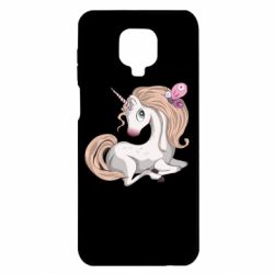 Чехол для Xiaomi Redmi Note 9S/9Pro/9Pro Max Unicorn with bow tie - PrintSalon