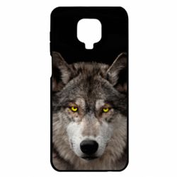 Чохол для Xiaomi Redmi Note 9S / 9Pro / 9Pro Max Wolf with yellow eyes - PrintSalon