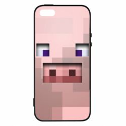 Чохол для iphone 5/5S/SE Pig from minecraft - PrintSalon