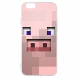 Чохол для iPhone 6/6S Pig from minecraft - PrintSalon