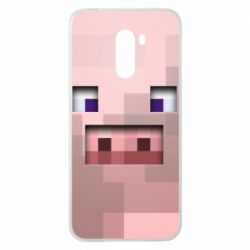 Чохол для Xiaomi Pocophone F1 Pig from minecraft - PrintSalon