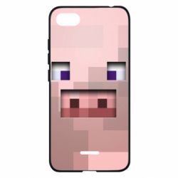 Чохол для Xiaomi Redmi 6A Pig from minecraft - PrintSalon