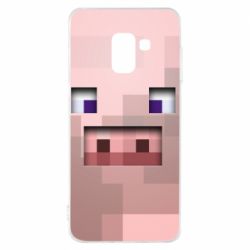 Чохол для Samsung A8 2018 Pig from minecraft - PrintSalon