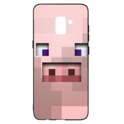 Чохол для Samsung A8+ 2018 Pig from minecraft - PrintSalon