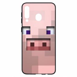 Чохол для Samsung M30 Pig from minecraft - PrintSalon