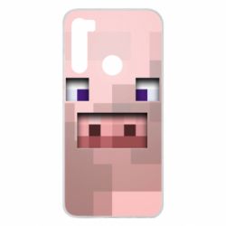 Чохол для Xiaomi Redmi Note 8 Pig from minecraft - PrintSalon