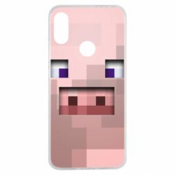 Чехол для Xiaomi Redmi Note 7 Pig from minecraft