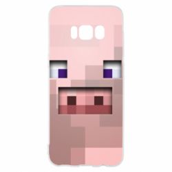 Чохол для Samsung S8 Pig from minecraft - PrintSalon