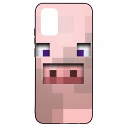 Чохол для Samsung A02s/M02s Pig from minecraft - PrintSalon
