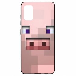 Чохол для Samsung A41 Pig from minecraft - PrintSalon