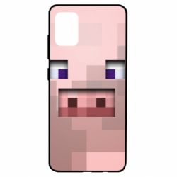 Чохол для Samsung A51 Pig from minecraft