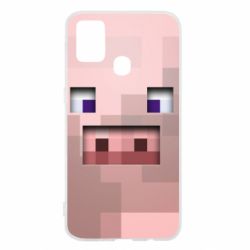 Чохол для Samsung M31 Pig from minecraft - PrintSalon