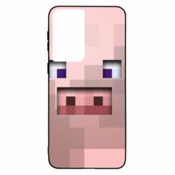 Чохол для Samsung S21 Pig from minecraft - PrintSalon