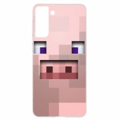 Чохол для Samsung S21+ Pig from minecraft - PrintSalon