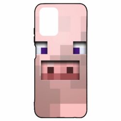 Чохол для Xiaomi Redmi Note 10 Pig from minecraft - PrintSalon