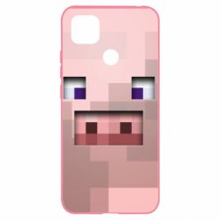 Чохол для Xiaomi Redmi 9c Pig from minecraft - PrintSalon