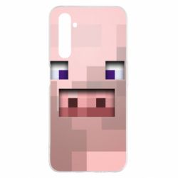 Чохол для Realme 6 Pro Pig from minecraft - PrintSalon