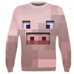 3D світшот Pig from minecraft - PrintSalon