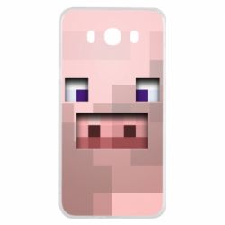 Чохол для Samsung J7 2016 Pig from minecraft - PrintSalon