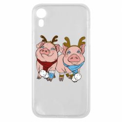 Чехол для iPhone XR Pigs - PrintSalon