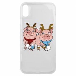 Чехол для iPhone Xs Max Pigs
