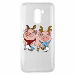 Чехол для Xiaomi Pocophone F1 Pigs - PrintSalon