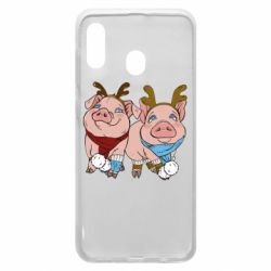 Чехол для Samsung A30 Pigs - PrintSalon
