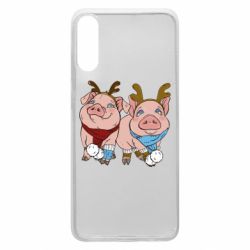 Чехол для Samsung A70 Pigs - PrintSalon