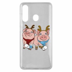 Чехол для Samsung M40 Pigs - PrintSalon