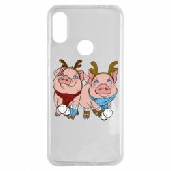 Чехол для Xiaomi Redmi Note 7 Pigs - PrintSalon