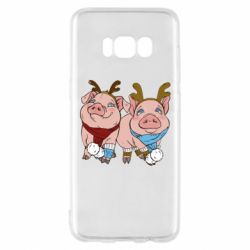 Чехол для Samsung S8 Pigs - PrintSalon
