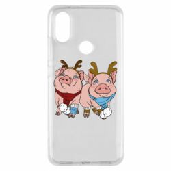 Чехол для Xiaomi Mi A2 Pigs - PrintSalon