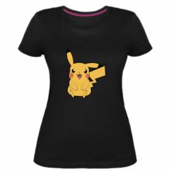 Женская премиум футболка Pika Pika - PrintSalon