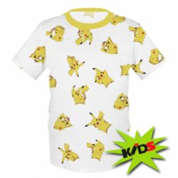 Детская 3D футболка PIKA POKEMON - PrintSalon
