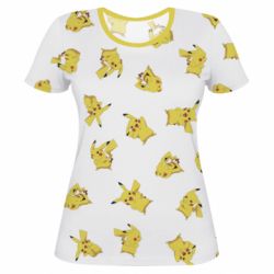 Женская футболка 3D PIKA POKEMON - PrintSalon