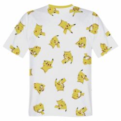 Мужская футболка 3D PIKA POKEMON-PrintSalon Мужская футболка 3D PIKA POKEMON