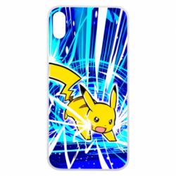 Чохол для iPhone Xs Max Pikachu and lightning - PrintSalon