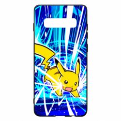 Чохол для Samsung S10+ Pikachu and lightning - PrintSalon