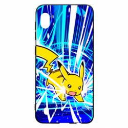 Чохол для Samsung A10 Pikachu and lightning - PrintSalon