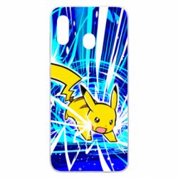 Чохол для Samsung A20 Pikachu and lightning - PrintSalon