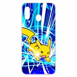 Чохол для Samsung A30 Pikachu and lightning - PrintSalon