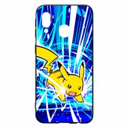 Чохол для Samsung A40 Pikachu and lightning - PrintSalon