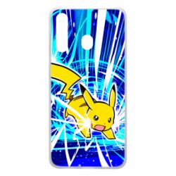 Чохол для Samsung A60 Pikachu and lightning - PrintSalon