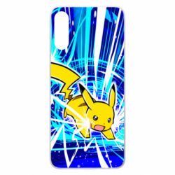 Чохол для Samsung A70 Pikachu and lightning - PrintSalon