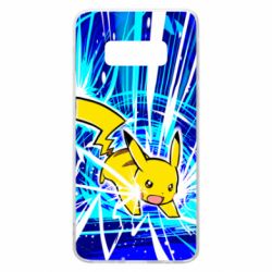 Чохол для Samsung S10e Pikachu and lightning - PrintSalon